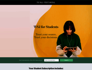 student.wsj.com screenshot