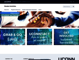 studentactivities.uconn.edu screenshot