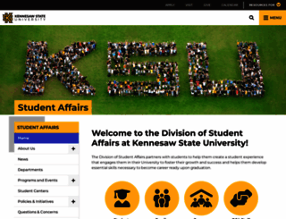 studentaffairs.kennesaw.edu screenshot