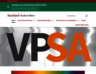 studentaffairs.stanford.edu screenshot