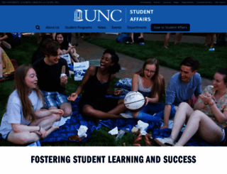 studentaffairs.unc.edu screenshot
