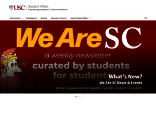 studentaffairs.usc.edu screenshot