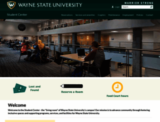 studentcenter.wayne.edu screenshot