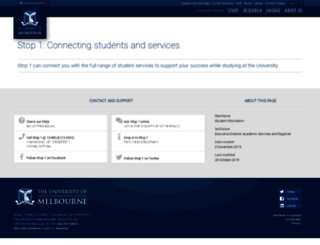 studentcentre.unimelb.edu.au screenshot