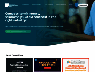 studentcompetitions.com screenshot