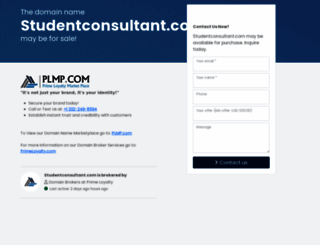 studentconsultant.com screenshot