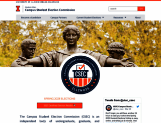 studentelections.illinois.edu screenshot
