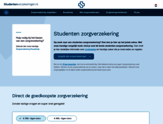 studenten-zorgverzekeringen.nl screenshot