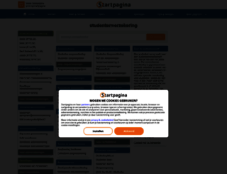 studentenverzekering.startpagina.nl screenshot
