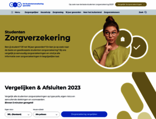 studentenzorgverzekering.nl screenshot