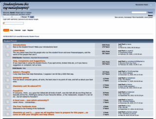 studentforums.biz screenshot