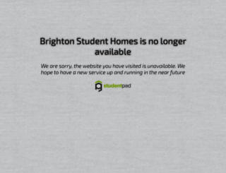 studenthomes.brighton.ac.uk screenshot