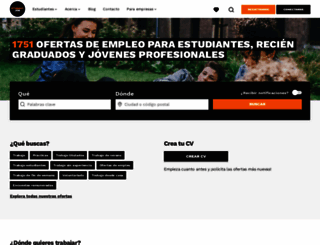 studentjob.es screenshot