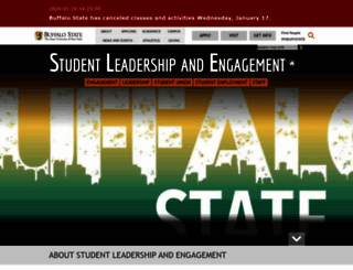 studentlife.buffalostate.edu screenshot