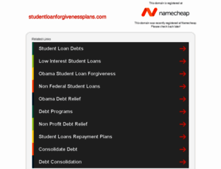 studentloanforgivenessplans.com screenshot