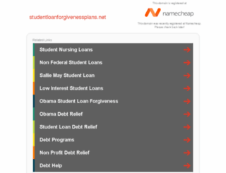 studentloanforgivenessplans.net screenshot