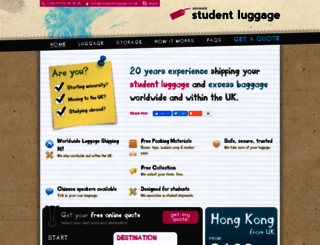 studentluggage.co.uk screenshot