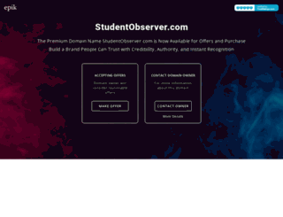 studentobserver.com screenshot