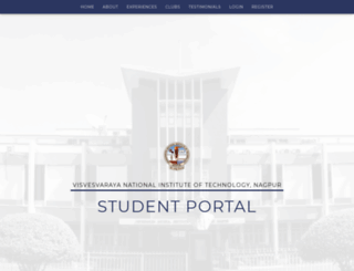 studentportal.vnit.ac.in screenshot