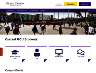 students.gcu.edu screenshot