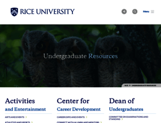 students.rice.edu screenshot