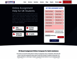 studentsassignmenthelp.co.uk screenshot