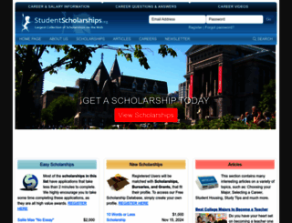 studentscholarships.org screenshot