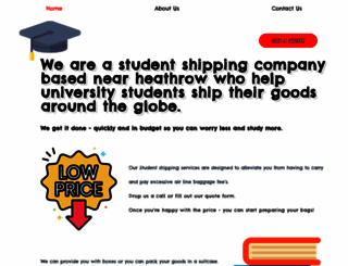 studentshippingcompany.co.uk screenshot