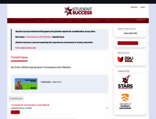 studentsuccessjournal.org screenshot