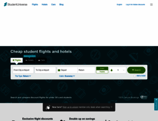 studentuniverse.com.au screenshot