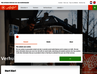 studentverhuisservice.nl screenshot