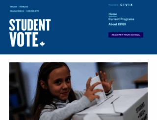 studentvote.ca screenshot