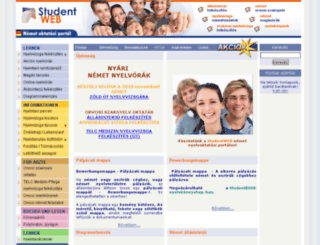 studentweb.hu screenshot