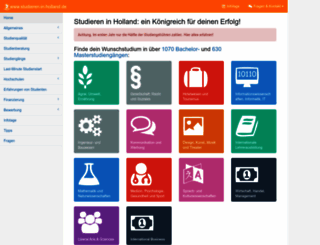 studieren-in-holland.de screenshot
