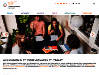 studierendenwerk-stuttgart.de screenshot