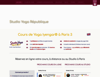 studio-yoga-republique.fr screenshot