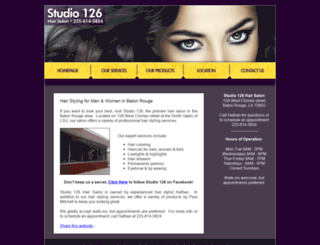studio126hairsalon.com screenshot