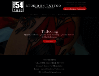 studio54tattoo.com screenshot
