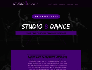 studio8dance.com screenshot