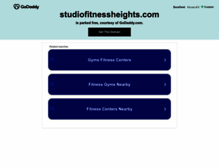 studiofitnessheights.com screenshot