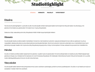studiohighlight.fi screenshot