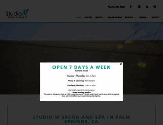 studiomsalonandspa.com screenshot