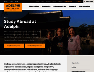 study-abroad.adelphi.edu screenshot