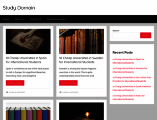 study-domain.com screenshot
