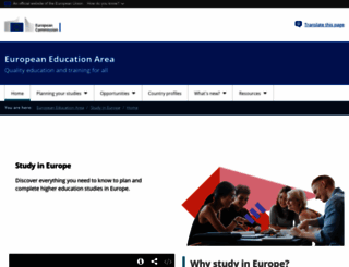 study-in-europe.org screenshot