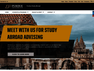 studyabroad.purdue.edu screenshot