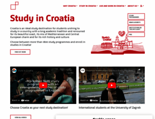 studyincroatia.hr screenshot