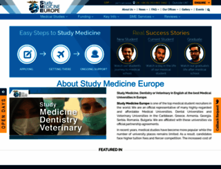 studymedicineeurope.com screenshot