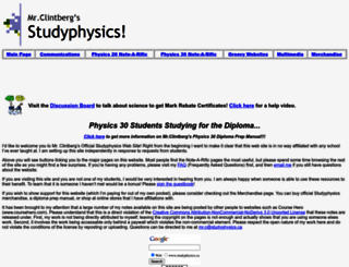 studyphysics.ca screenshot