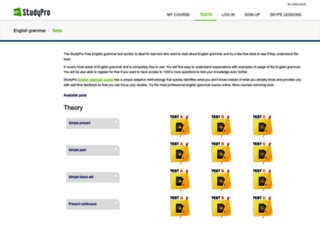 studypro.eu screenshot